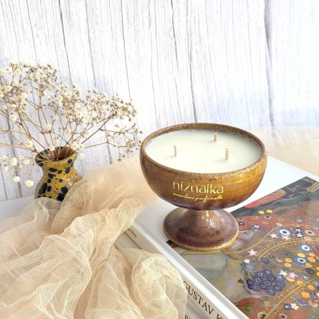 Lumanare parfumata Liniste in recipient vintage