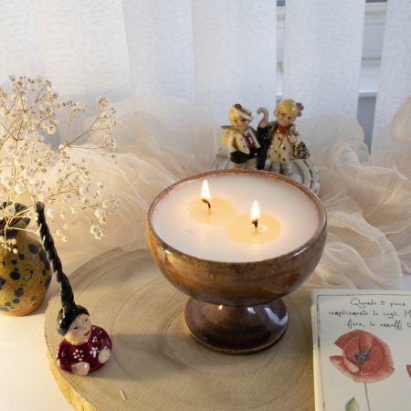 Lumanare parfumata Liniste in recipient reciclat