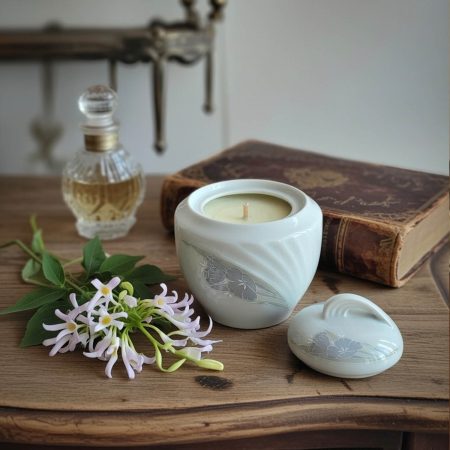 Lumanare parfumata Raze de soare cu parfum de caprifoi sau Mana Maicii Domnului