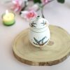 Lumânare parfumată Lily în recipient vintage din ceramică bavareză cu parfum de liliac