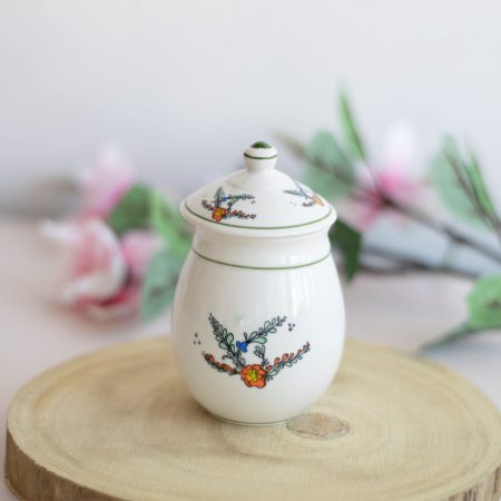 Lumanare parfumata Lily in recipient vintage din ceramica bavareza cu parfum de liliac