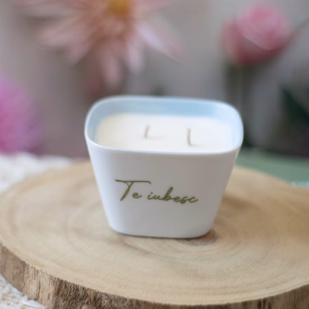 Lumânare parfumată cu mesaj