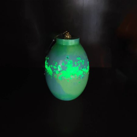 Lumanare parfumata ou verde glow in the dark