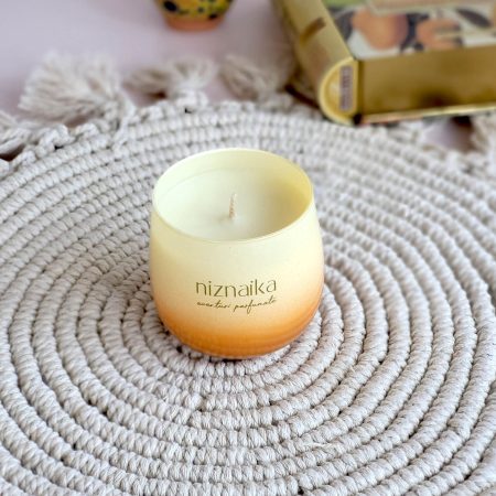 Lumanare parfumata Gold sensation in vas vintage din sticla