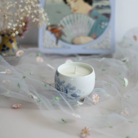 Acasă 11 Lumânare parfumată Vise pe nisip în vas vintage cu parfum marin
