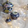 Lumânare parfumată Oriental Luxury mini, în vas vintage din porțelan Benjarong, cu parfum oriental - imagine 3